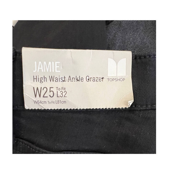 NWT Topshop Jamie High Waist Ankle Grazer Skinny Jeans (W25/L32) - Picture 8 of 10